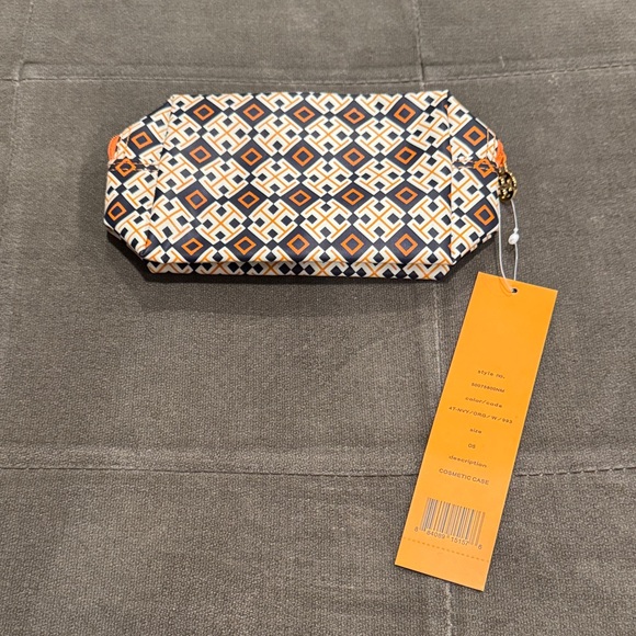 Tory Burch Geometric Patterned Cosmetic Bag - Picture 2 of 6